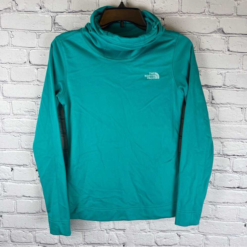 The North Face Novelty Glacier Fleece Cowl Neck Pullover Women’s XS‎ Green